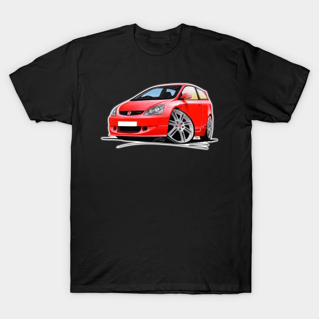 Honda Civic Type-R (EP3) Red T-Shirt by y30man5